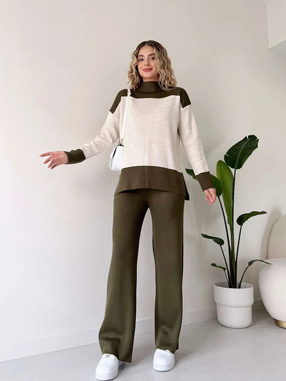 Variant image for Damen-Loungewear-Set, elegante weiche Acrylmischung-6