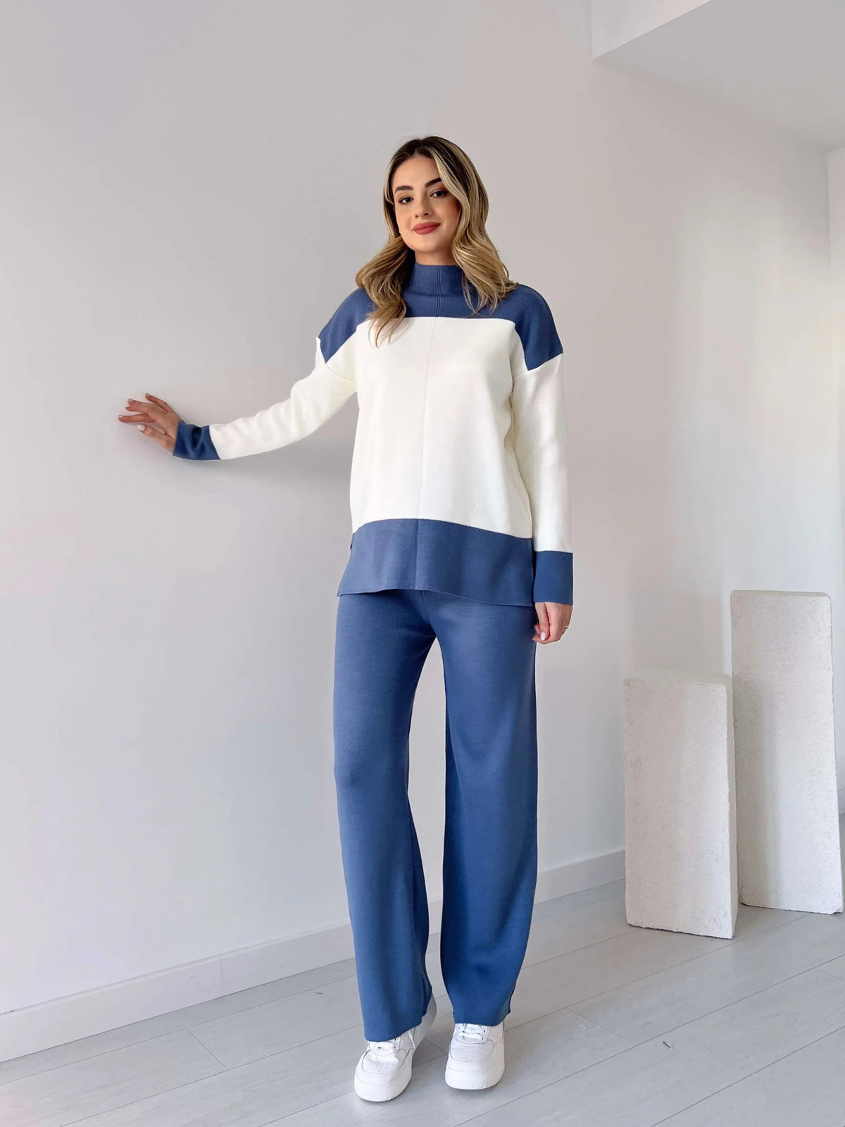 Variant image for Damen-Loungewear-Set, elegante weiche Acrylmischung-4