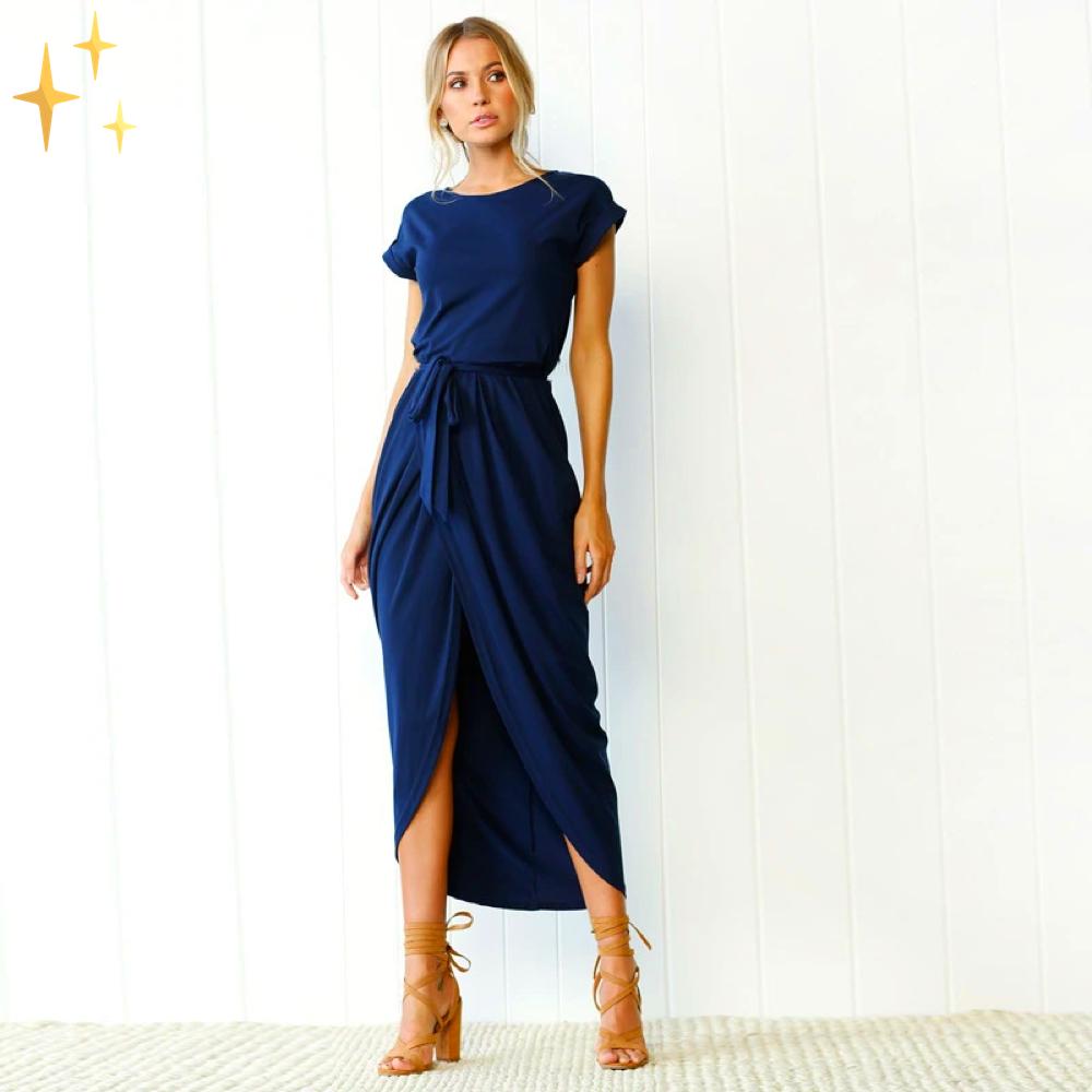 Damen-Kleid Bandage Leichter Stoff Elegant Komfortabel-5
