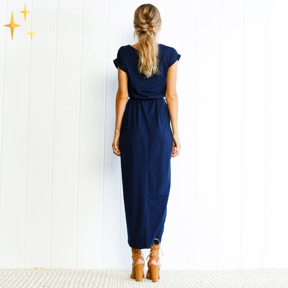 Damen-Kleid Bandage Leichter Stoff Elegant Komfortabel-6