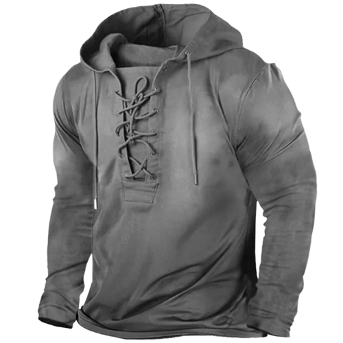 Damen-Hoodie im Vintage-Stil mit Kordelzug und Seitentaschen aus 100% Baumwolle-5