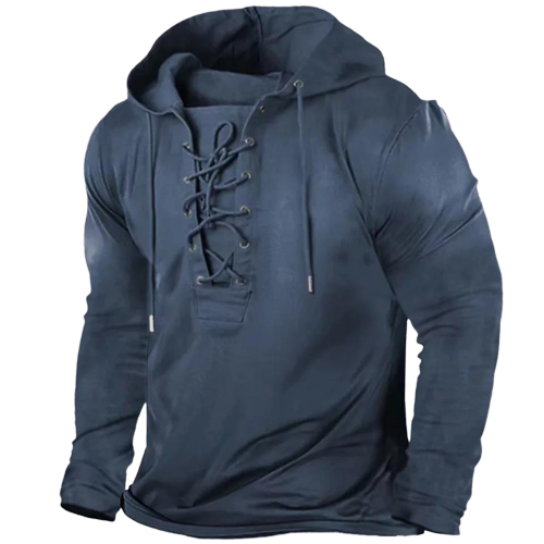 Damen-Hoodie im Vintage-Stil mit Kordelzug und Seitentaschen aus 100% Baumwolle-6