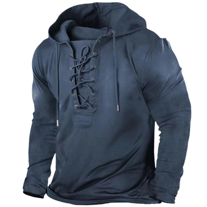 Damen-Hoodie im Vintage-Stil mit Kordelzug und Seitentaschen aus 100% Baumwolle-6