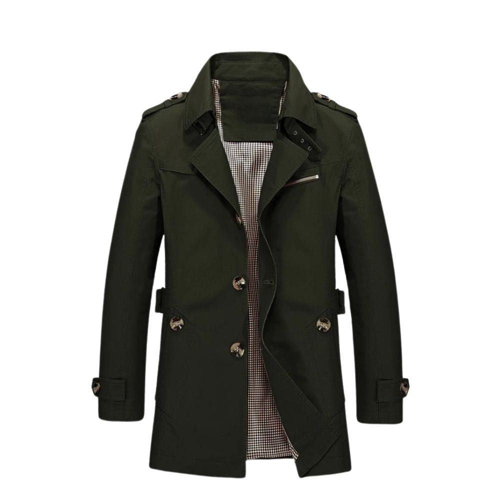 Herren-Winterjacke, windschützendes Polyester, modern-2