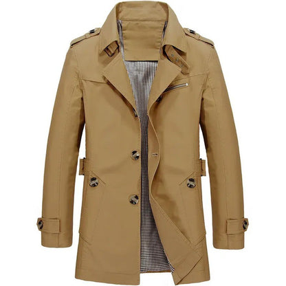 Herren-Winterjacke, windschützendes Polyester, modern-5