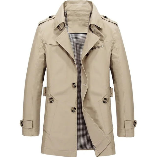 Herren-Winterjacke, windschützendes Polyester, modern-1