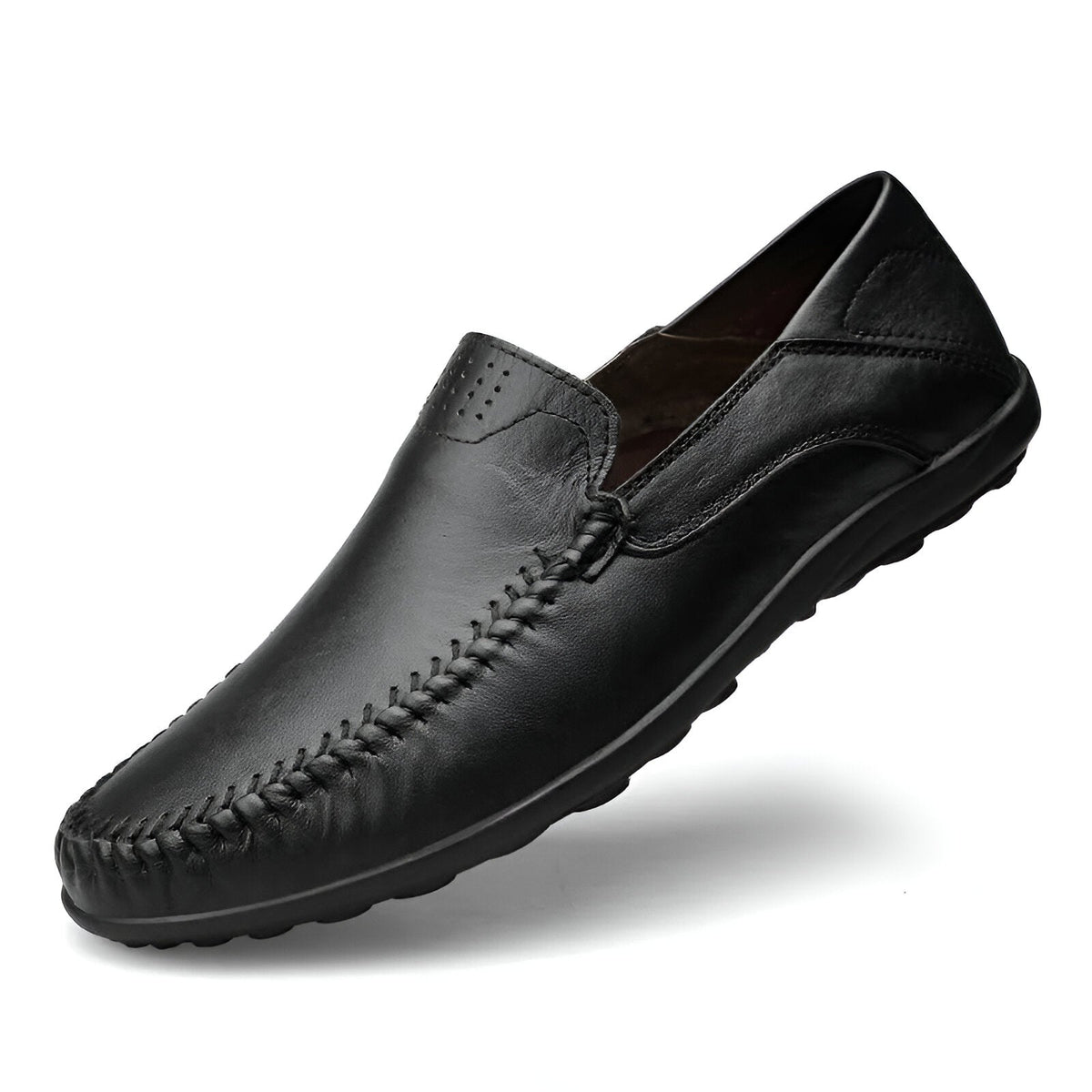 Herrenschuhe, klassisch, italienisches Design, Leder und Textil-1