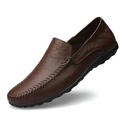Herrenschuhe, klassisch, italienisches Design, Leder und Textil-3