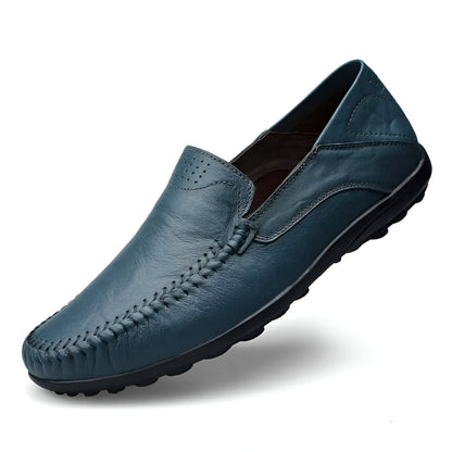 Herrenschuhe, klassisch, italienisches Design, Leder und Textil-2