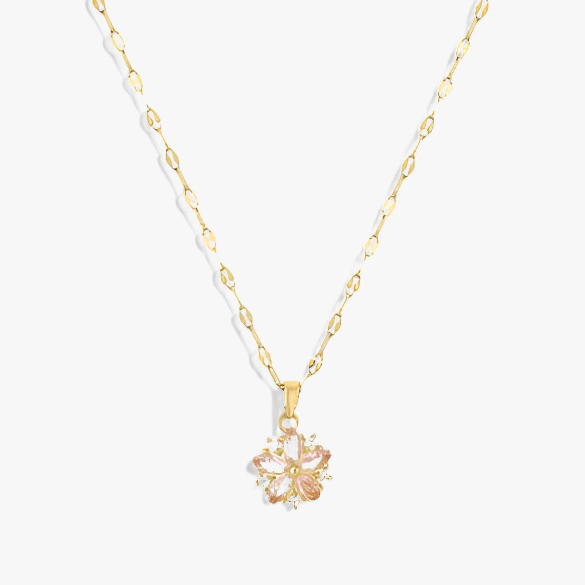 Damen-Anhänger, rosa Sakura, Edelstahl-2