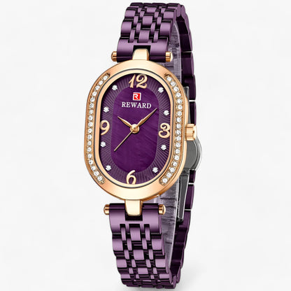 Damen-Uhr, eleganter Edelstahl, mit Quarzwerk-4