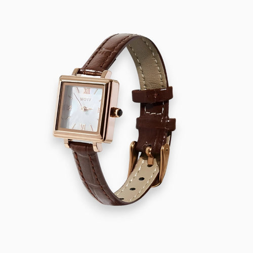 Herrenuhr, eckiges Design, Edelstahl, schick, minimalistisch-1