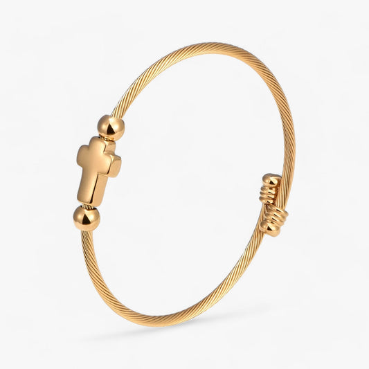 Armband für Damen und Herren Kreuzdesign Edelstahl-1