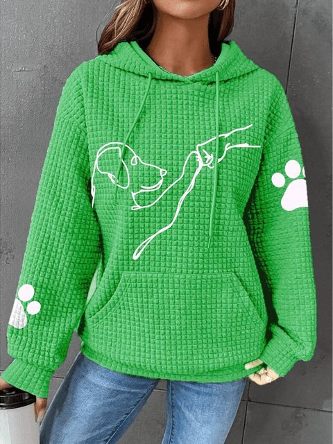 Herren-Hoodie, mit Hunde-Print, weicher Baumwolle, lässige Passform 8