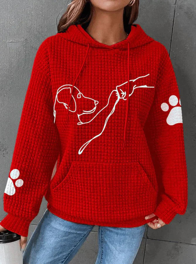 Herren-Hoodie, mit Hunde-Print, weicher Baumwolle, lässige Passform 6