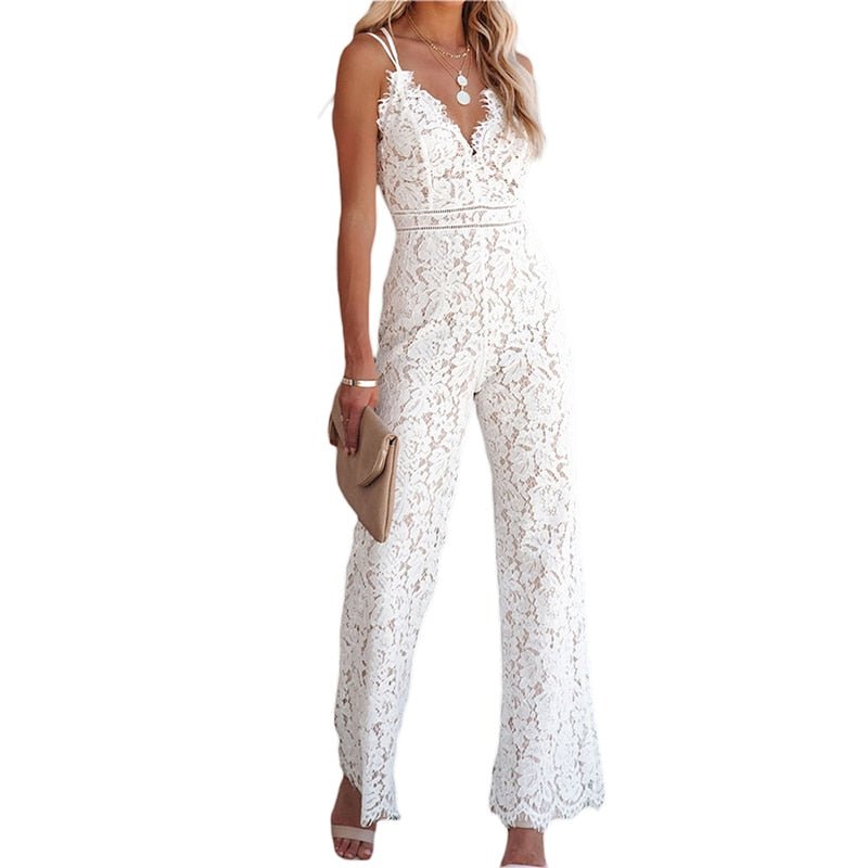 Damen-Jumpsuit Moderner Stil Atmungsaktives Material 5