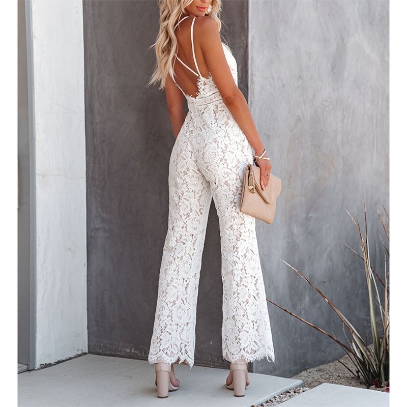 Damen-Jumpsuit Moderner Stil Atmungsaktives Material 2