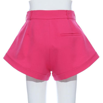 Damen-Lockere Shorts, Baumwolle, Polyester 2