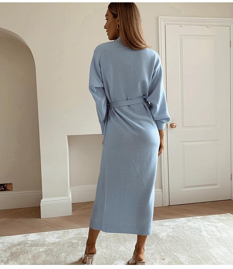 Schöne Damenkleider, übergroß, V-Ausschnitt, Baumwolle, Polyester-3