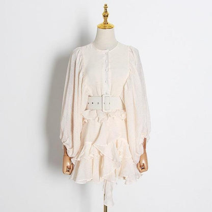 Variant image for Damen-Top, Festtops, mit Rüschen, aus Baumwolle und Polyester-8