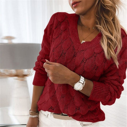 Damen-Pullover, lässiger Stil, weiche Baumwolle-4