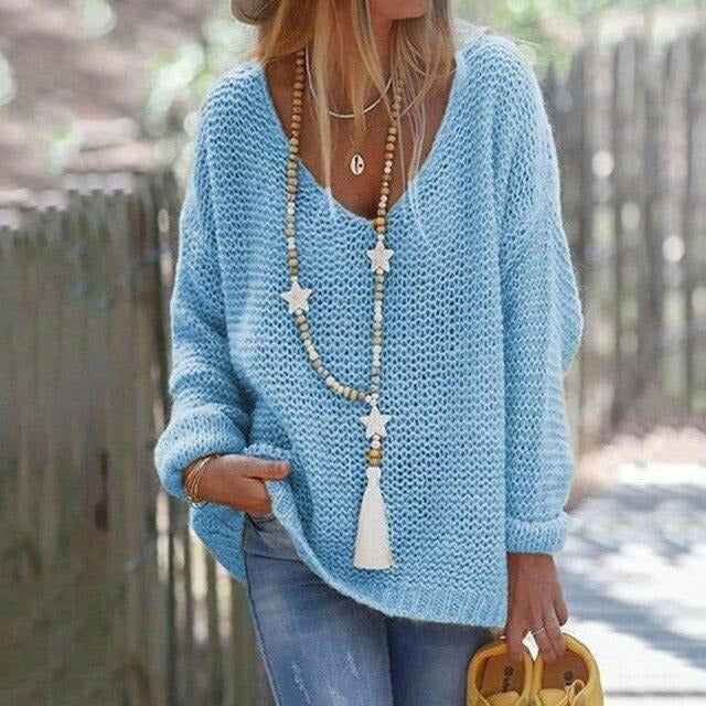 Damen-Strickpullover, patchwork Polyester und Baumwolle-5