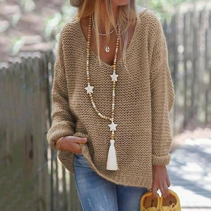 Damen-Strickpullover, patchwork Polyester und Baumwolle-4