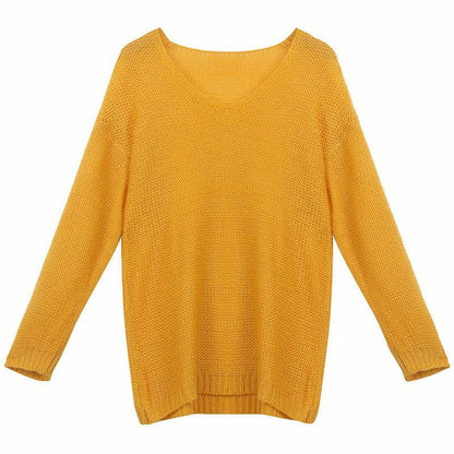 Damen-Strickpullover, patchwork Polyester und Baumwolle-2