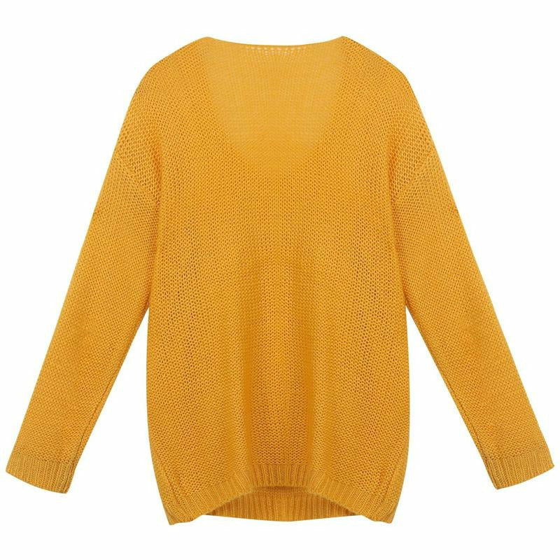Damen-Strickpullover, patchwork Polyester und Baumwolle-3
