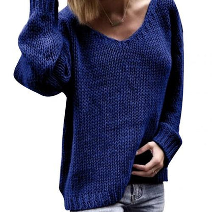 Damen-Pullover, lässiger Stil, weiche Baumwolle-1