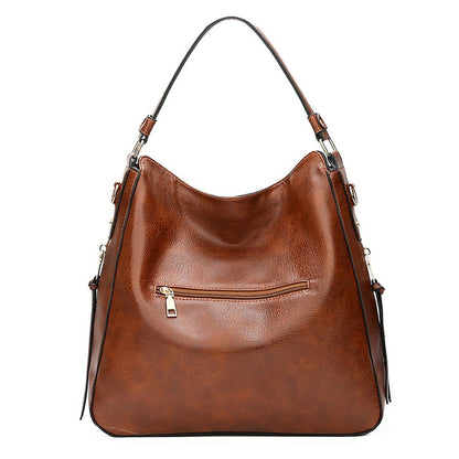 Damen-Handtasche, verstellbar, Schulterriemen, Öko-Leder, elegantes Design-2