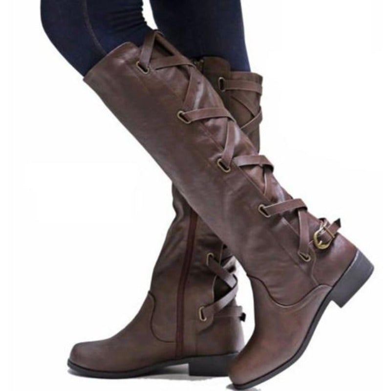 Variant image for Gefütterte Damen-Winterstiefel, Eco, Leder, mit Blockabsatz und Reißverschluss-28