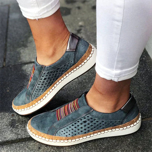Damen-Freizeitschuhe, orthopädisches Design, Synthetik und Textil-1