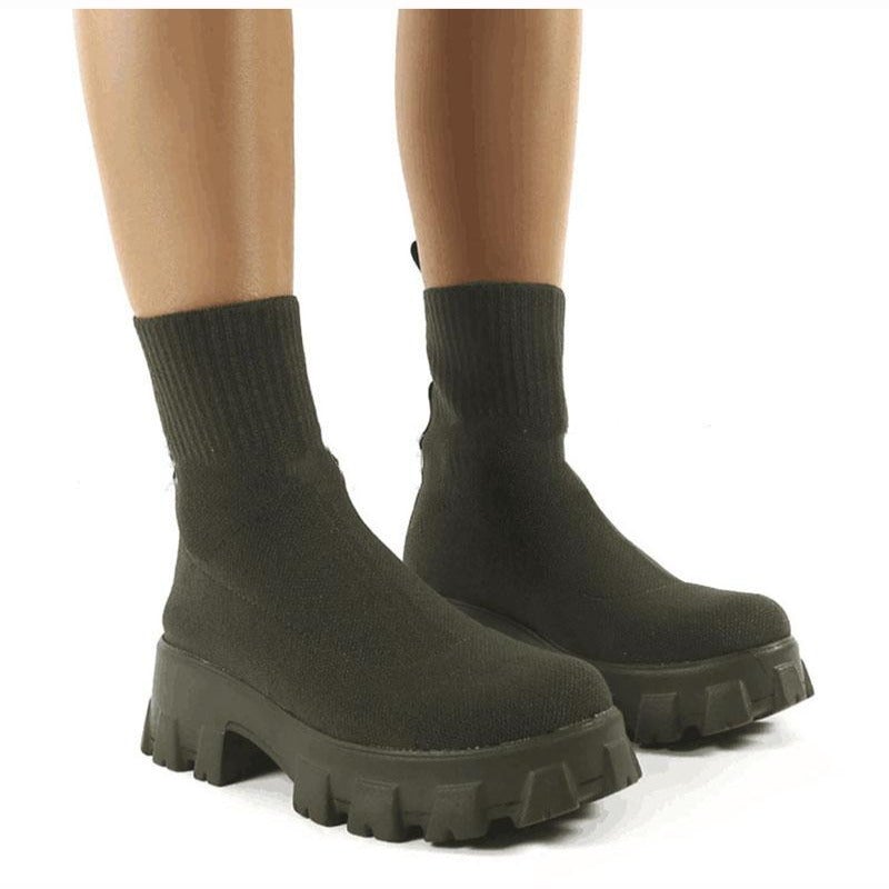 Variant image for Damen-Plateaustiefel, sportlich, synthetisches Design-33