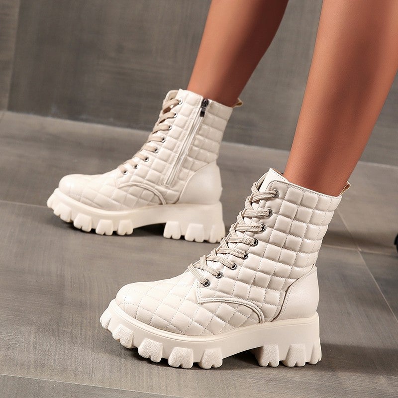 Variant image for Damen-Stiefel, Plateau-Stiefelette, ökologisches Leder-17