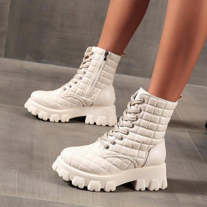 Variant image for Damen-Stiefel, Plateau-Stiefelette, ökologisches Leder-17