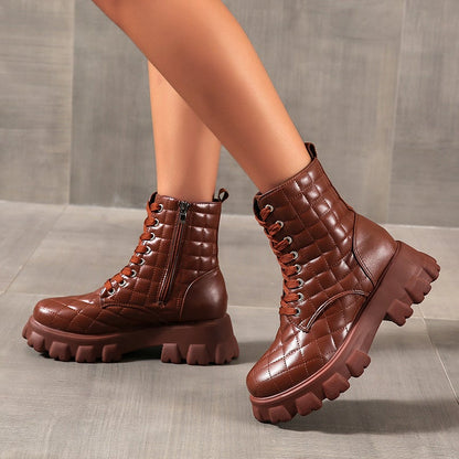 Variant image for Damen-Stiefel, Plateau-Stiefelette, ökologisches Leder-11