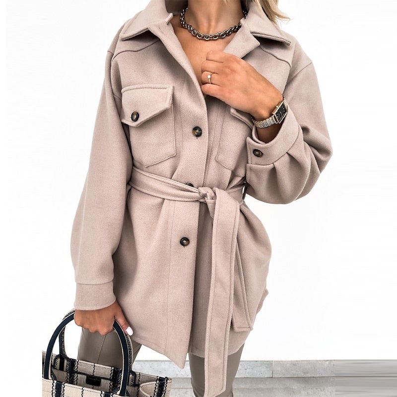 Damen Hemdjacke Elegant Baumwolle Polyester-3