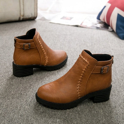 Variant image for Damen-Chelsea-Boots Mit Schnalle Eco-Leder-10