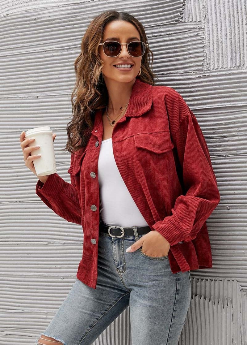 Variant image for Damen-Cordjacke, modern, Kordel, Baumwolle, Polyester-11
