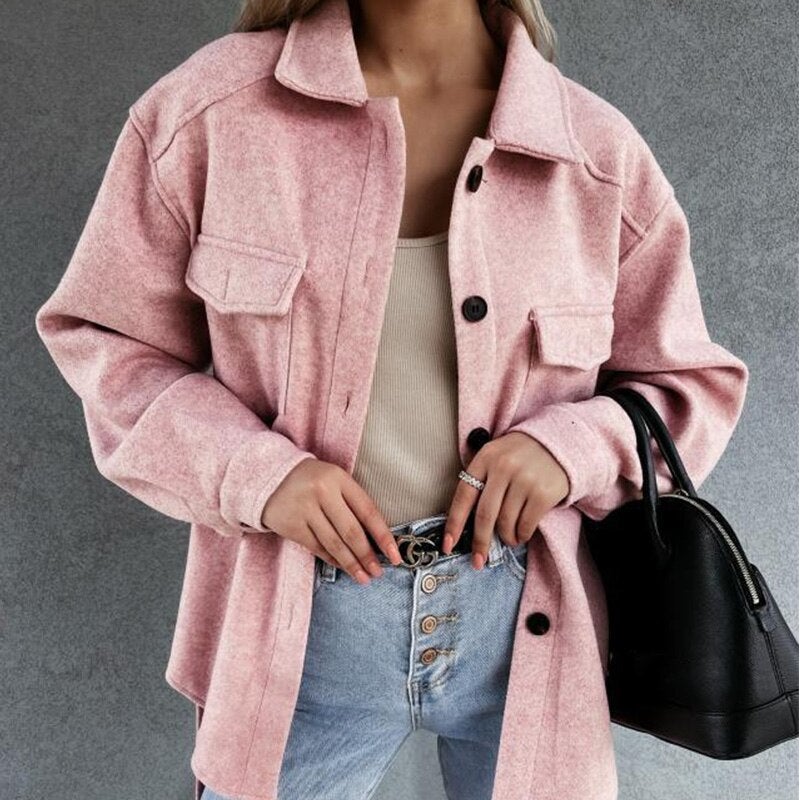 Variant image for Damen Hemdjacke Elegant Baumwolle Polyester-41