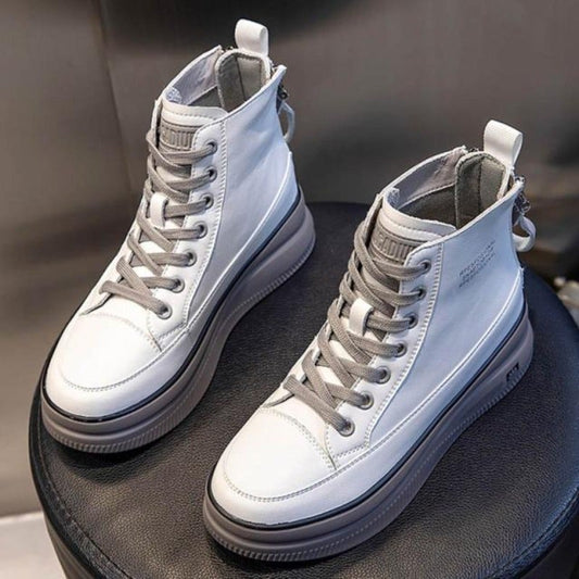 Damen-Sneakers, sportliches Textil, Plateau, mit Gummisohle-1