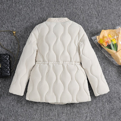 Damenjacke Klassisch Gesteppt Baumwolle und Polyester-3