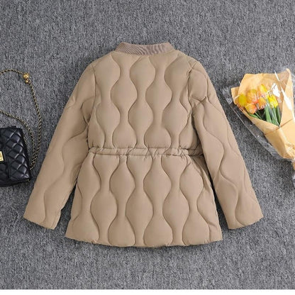 Damenjacke Klassisch Gesteppt Baumwolle und Polyester-4