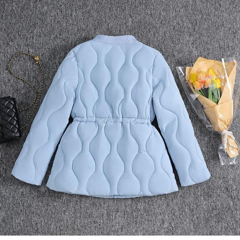 Damenjacke Klassisch Gesteppt Baumwolle und Polyester-2