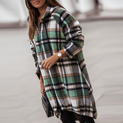 Lässige Damen-Freizeitjacke aus Baumwolle und Polyester – vorne kurz und hinten länger, zeitloser Kragen, S-XL 2