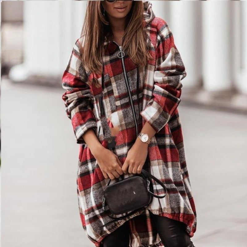 Lässige Damen-Freizeitjacke aus Baumwolle und Polyester – vorne kurz und hinten länger, zeitloser Kragen, S-XL 1