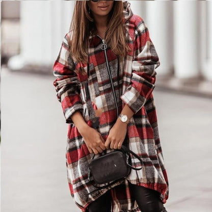 Lässige Damen-Freizeitjacke aus Baumwolle und Polyester – vorne kurz und hinten länger, zeitloser Kragen, S-XL 1