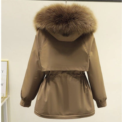 Variant image for Damen-Parkas mit Kapuze, lässig, Baumwolle und Polyester-25