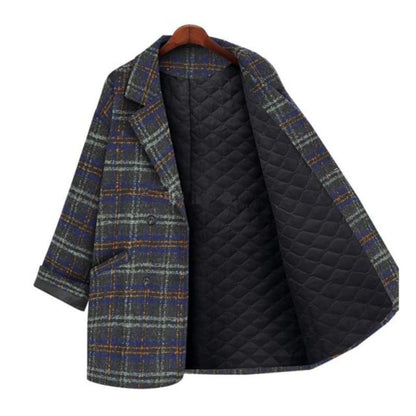 Damen-Mantel, kurz, klassische Baumwolle, Polyester-5